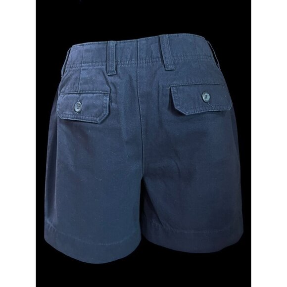Katherine FIT CHARTER CLUB Shorts Womens, 8, Navy Button Closure Back Pockets RE - Picture 4 of 6